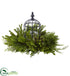 Silk Plants Direct Mixed Pine Birdhouse Candelabrum - Pack of 1