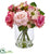 Silk Plants Direct Rose and Berry Arrangement - Pack of 1