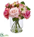 Silk Plants Direct Rose and Berry Arrangement - Pack of 1