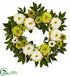 Silk Plants Direct Peony Mum Wreath - Pack of 1