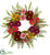 Silk Plants Direct Mixed Flower Wreath - Pack of 1