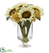 Silk Plants Direct Sunflower & Sedum - Pack of 1