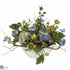 Silk Plants Direct Hydrangea Centerpiece - Blue - Pack of 1