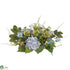 Silk Plants Direct Hydrangea Candleabrum Centerpiece - Blue - Pack of 1