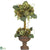 Silk Plants Direct Artichoke Topiary - Green - Pack of 1