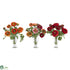 Silk Plants Direct Ranunculus - Assorted - Pack of 3
