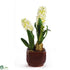 Silk Plants Direct Hyacinth - White - Pack of 1