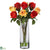 Silk Plants Direct Roses - Assorted - Pack of 1