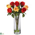 Silk Plants Direct Roses - Assorted - Pack of 1