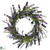 Silk Plants Direct Lavender Wreath - Purple - Pack of 1