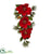 Silk Plants Direct Red Magnolia & Pine Tear Drop - Pack of 1