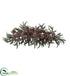 Silk Plants Direct Iced Pine Cone Swag - Pack of 1