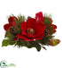 Silk Plants Direct Red Magnolia & Pine Candelabrum - Pack of 1