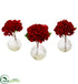 Silk Plants Direct Red Hydrangea - Pack of 1
