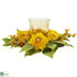 Silk Plants Direct Golden Sunflower Candelabrum - Yellow - Pack of 1