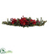 Silk Plants Direct Poinsettia & Berry Centerpiece - Pack of 1