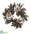 Silk Plants Direct Magnolia Pinecone & Berry Wreath - Pack of 1