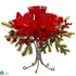 Silk Plants Direct Amaryllis Candelabrum - Red - Pack of 1