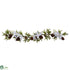 Silk Plants Direct Phalaenopsis Orchid & Pine Garland - Pack of 1