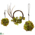 Silk Plants Direct Mixed Succulent Wreath & Spheres - Pack of 1