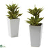 Silk Plants Direct Double Mini Agave - Pack of 1