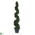 Silk Plants Direct Cedar Spiral - Green - Pack of 1