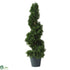 Silk Plants Direct Cedar Spiral - Green - Pack of 1