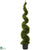 Silk Plants Direct Cypress Spiral Tree - Green - Pack of 1