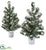 Silk Plants Direct Snowy Pine Tree - Pack of 1
