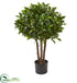 Silk Plants Direct Bay Leaf Topiary Artificial Tree - Pack of 1