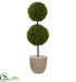 Silk Plants Direct Boxwood Double Ball Topiary Artificial Tree - Pack of 1