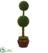 Silk Plants Direct Boxwood Double Topiary Artificial Tree - Pack of 1