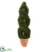 Silk Plants Direct Double Pond Cypress Topiary Artificial Tree - Pack of 1