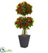 Silk Plants Direct Double Bougainvillea Topiary Artificial Tree - Pack of 1