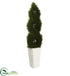 Silk Plants Direct Double Pond Cypress Spiral Topiary Artificial Tree - Pack of 1