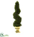 Silk Plants Direct Cedar Spiral Artificial Topiary Tree - Pack of 1
