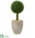 Silk Plants Direct Boxwood Ball Topiary Artificial Tree - Pack of 1