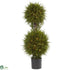 Silk Plants Direct Cedar Double Ball Topiary - Pack of 1