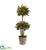 Silk Plants Direct Rose Topiary Tree - Pack of 1