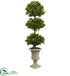 Silk Plants Direct Triple Bay Leaf Topiary Artificial Tree - Pack of 1