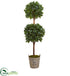 Silk Plants Direct Double Ball Topiary Tree - Pack of 1