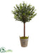 Silk Plants Direct Olive Topiary Tree - Pack of 1