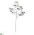 Silk Plants Direct Metallic Eucalyptus Artificial Plant - Silver - Pack of 24
