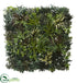 Silk Plants Direct Greens & Fern Artificial Living Wall UV Resist - Pack of 1