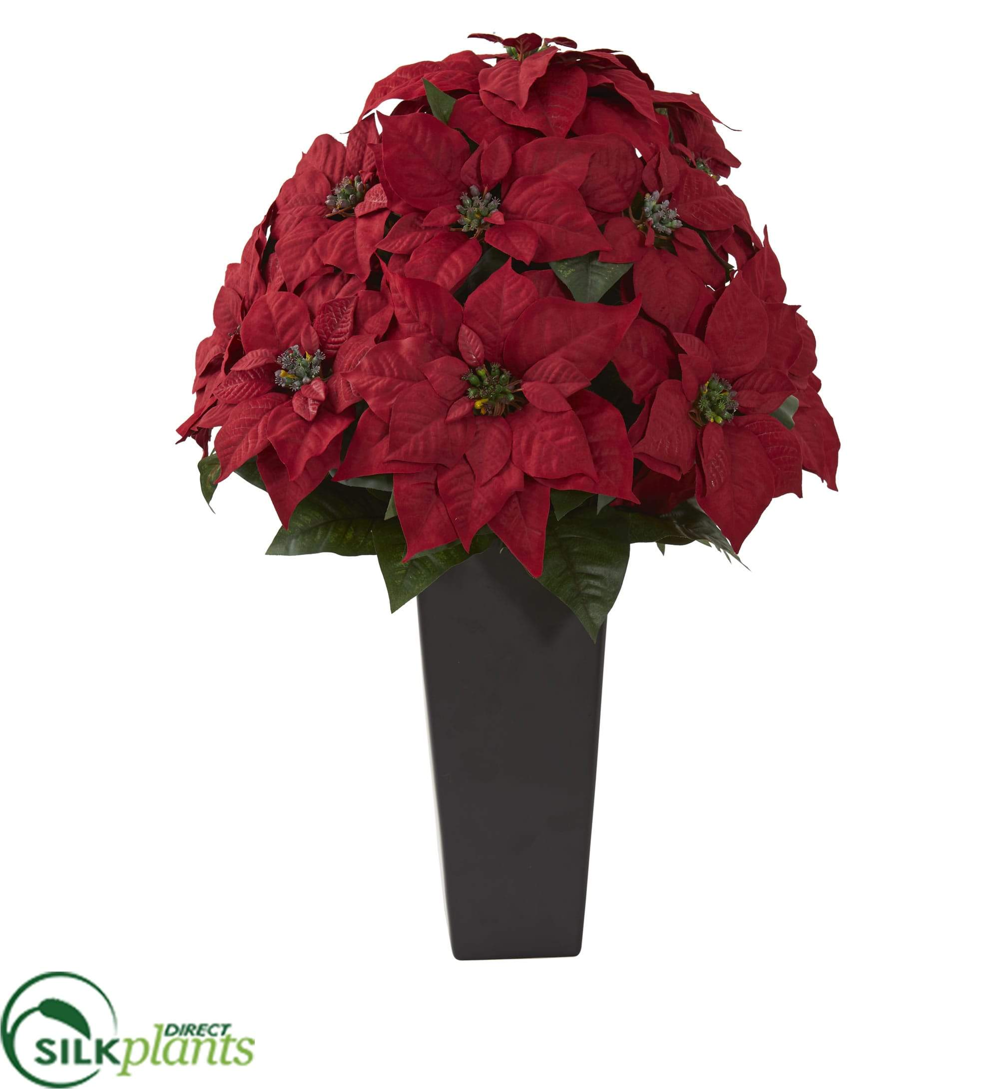 potted silk poinsettia plants Silk Plants Direct Poinsettia Artificial Plant