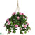 Silk Plants Direct Geranium Hanging Basket - Pink - Pack of 1