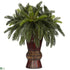 Silk Plants Direct Cycas - Green - Pack of 1