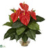 Silk Plants Direct Anthurium - Red - Pack of 1