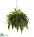 Silk Plants Direct Double Giant Boston Fern Hanging Basket - Pack of 1