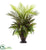 Silk Plants Direct Mixed Areca Palm, Fern & Peacock - Pack of 1